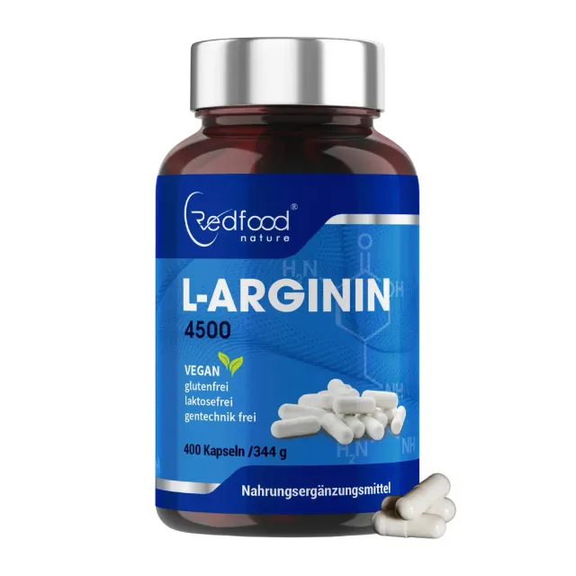 redfood-l-arginin-4500-mg-kapseln-400-st-ck-aminos-ure image 1