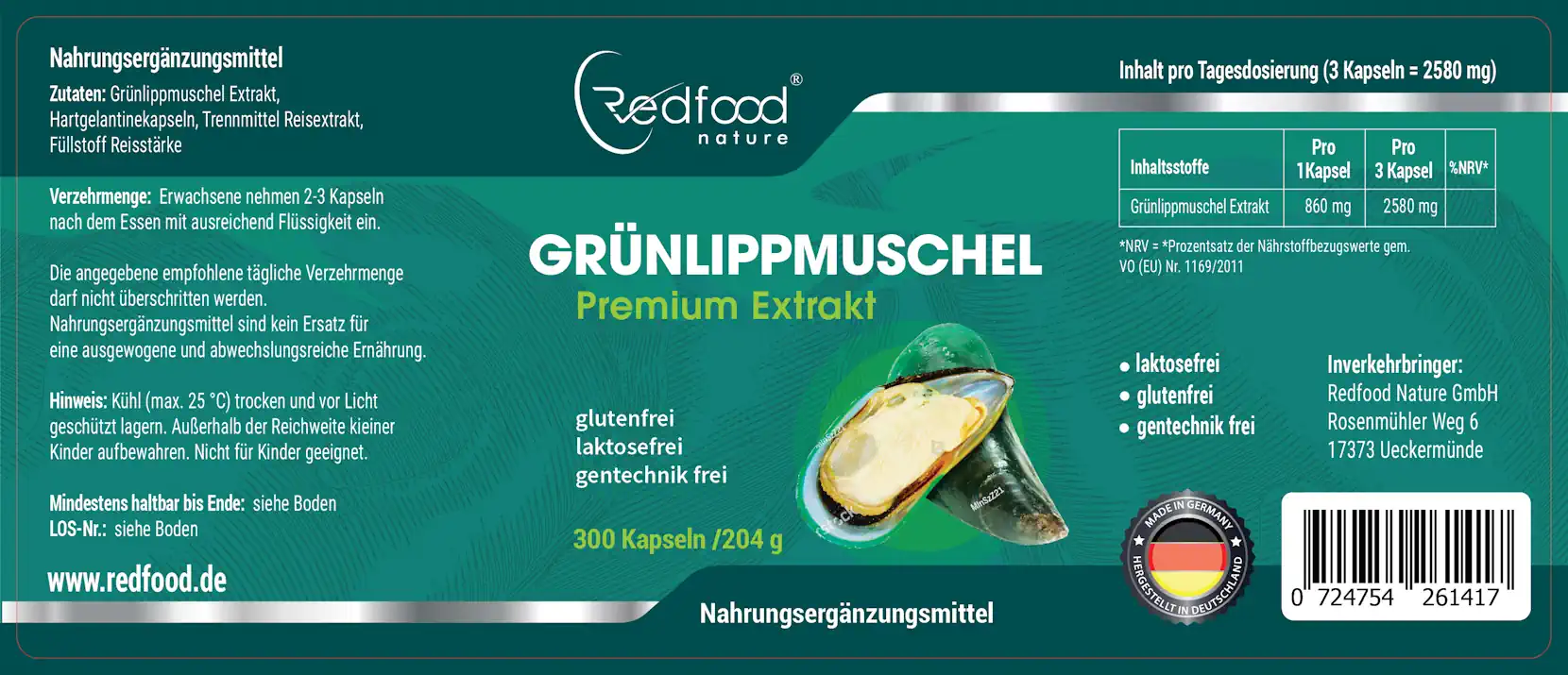 redfood-gr-nlippmuschel-300-kapseln-gelenke-omega-3 image 2