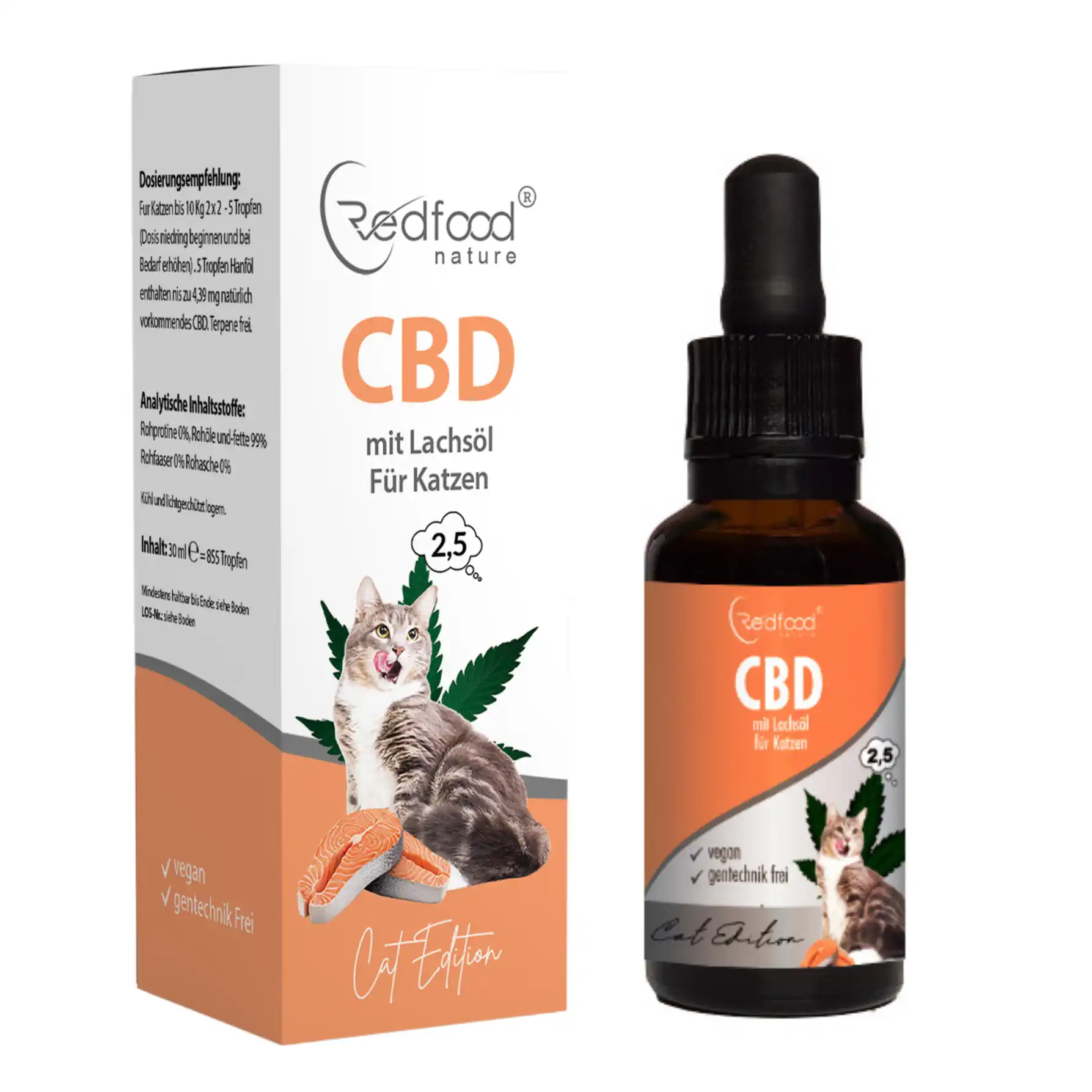 redfood-cbd-f-r-tiere-katzen-l-2-5-mit-lachs-l-30ml image 1