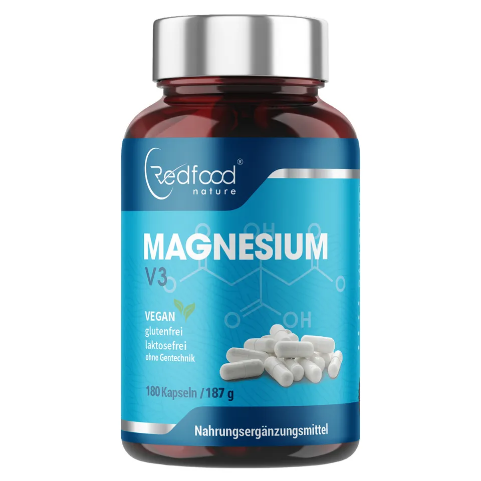 redfood-nahrungserg-nzung-magnesium-v3-180-kapseln-citrat image 1