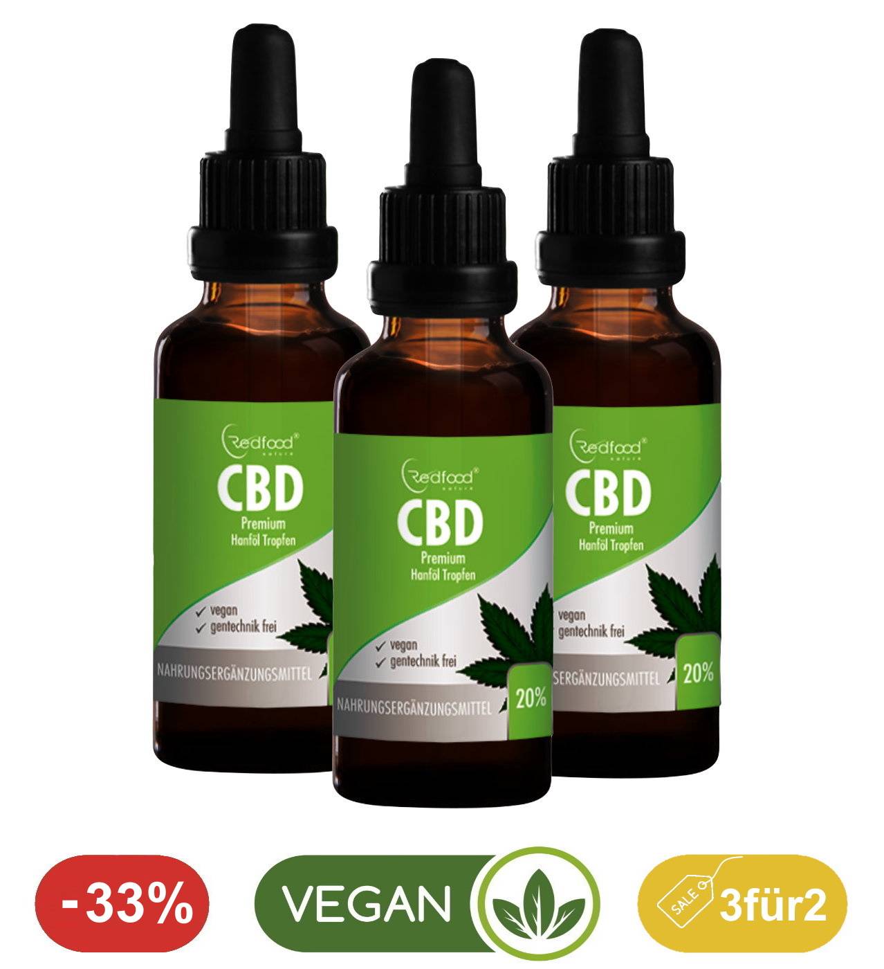 redfood-cbd-le-20-vollspektrum-hanf-l-3-x-10-ml image 1