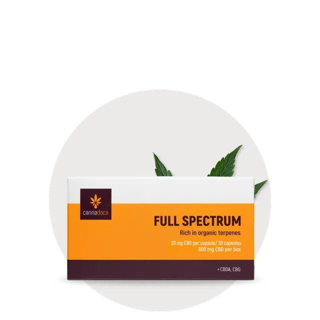 cannadoca-cbd-kapseln-600-mg-vollspektrum-30-softgels image 1