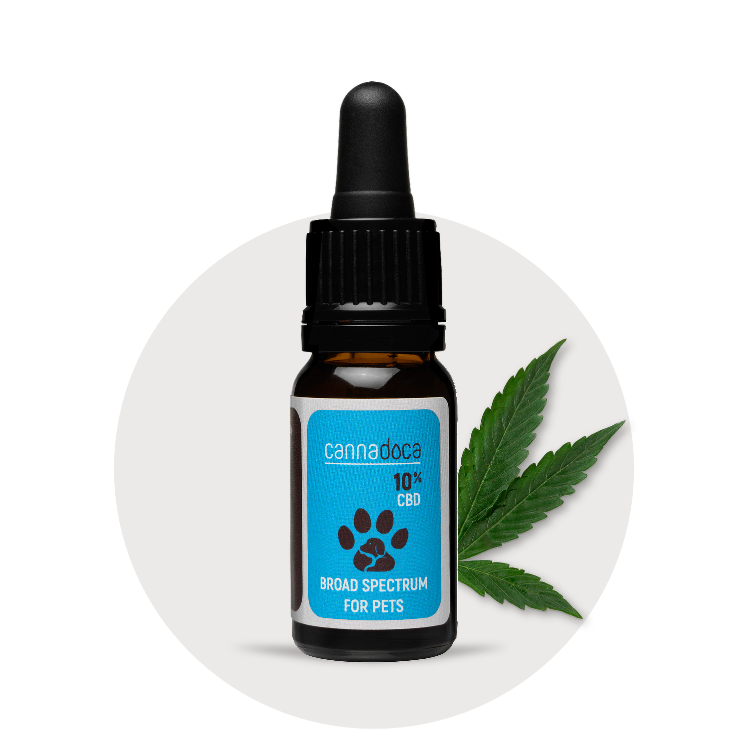 cannadoca-cbd-oil-for-pets-premium-cbd-l-hund-10-10ml-tropfen image 1