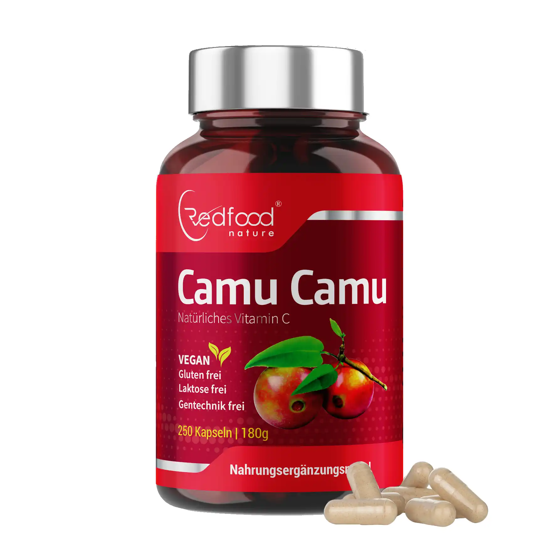 redfood-camu-camu-kapseln-vitamin-c-250-st-ck-vegan image 1