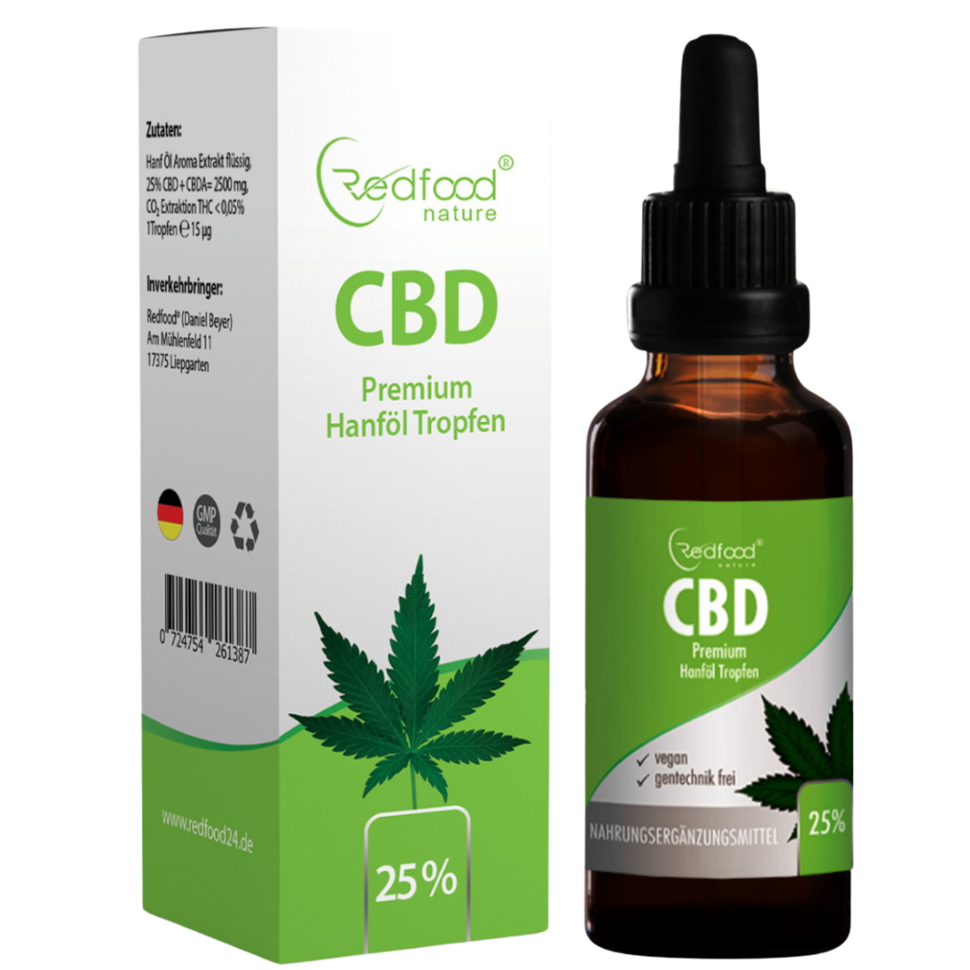 redfood-cbd-l-25-vollspektrum-hanf-l-10ml-mittelstark image 1